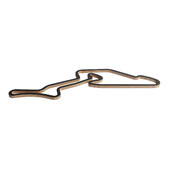 Circuit Nürburgring GP - Sculpture Murale en Bois (90 cm)